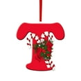 thumbnail image 1 of yulier 26 Initial Letter Christmas Ornaments Xmas Gifts, Red Personalized Christmas Alphabet Ornaments with Candy Cane, Acrylic Hanging Pendant for Christmas Tree Decorations, 1 of 2
