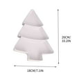thumbnail image 1 of yulier 3 Sectional Plastic Serving Tray Platter for Christmas Party Supplies Christmas Tree Shaped Divided Platter Candy Nut Snack Fruit Serving Plate Dishes, 1 of 2