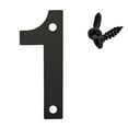 thumbnail image 1 of yulier 3 inch Floating House Number, Metal Modern House Address Numbers for Outside, Garden Door Mailbox Decor Number with Nail Kit, Black, 1 of 1