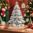 thumbnail image 1 of yulier Acrylic Christmas Tree Sign Tabletop Ornaments with Base, Table Centerpieces Christmas Decorations Indoor, Xmas Holiday Party Home Fireplace Shelf Table Decor, Christmas Gifts, 1 of 5