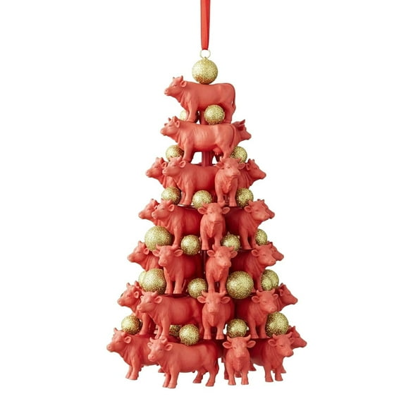 yulier Animal Christmas Ornaments, Acrylic Stacked Dog Hanging Ornament Xmas Gifts for Dog Lovers, 2D Flat Cute Dog Christmas Tree Ornaments Hanging Pendant Christmas Tree Decoration