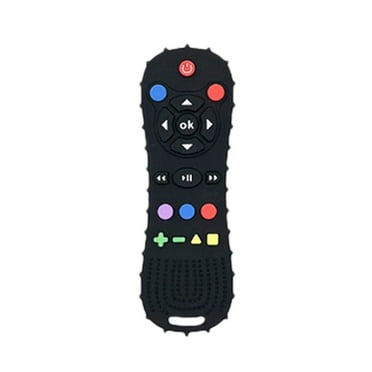 yulier Baby Teether Toys Silicone Educational Sensory Toy Chew Toy for Baby 3 6 9 12 18 Months TV Remote Control Shape Teething Toys for Newborn Baby Infant Boys Girls 6-12 Months