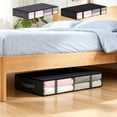 thumbnail image 1 of yulier Under Bed Storage Containers, Foldable Organizer Bin with Clear Window & Handles, Zippered Storage Box for Clothes Blankets Bedding, Storage Bags for Bedroom Dorm, 23.6"x17.7"x5.9", 1 of 8