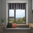 thumbnail image 1 of yulier Blackout Kitchen Curtain Valances, Grommet Short Curtain Valances for Basement Kitchen Living Room Bedroom Window Decor, 14"x29", Gray, 1 of 8