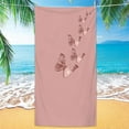 thumbnail image 1 of yulier Butterfly Beach Towel 31"x63" Microfiber Camping Towels Girls Beach Towel Soft Beach Blanket Beach Pool Travel Swimming Bath Shower Towel, 1 of 8