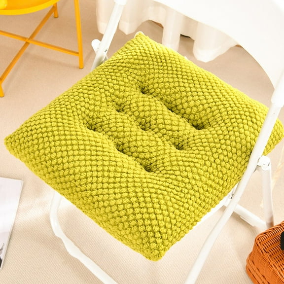 yulier Chair Cushion, Square Seat Cushion, Indoor Chair Pads, Super Soft Comfortable Thick Chair Seat Cushion for Home Kitchen Dining Room Office, 15.75"x15.75", Green