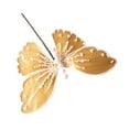 thumbnail image 1 of yulier Christmas Butterfly Ornaments, Christmas Tree Decorations Artificial Butterflies with Stems, Beautiful Butterfly for Xmas Holiday Party Wreath Garland Decor, 8.6" x 5.1", 1 of 6