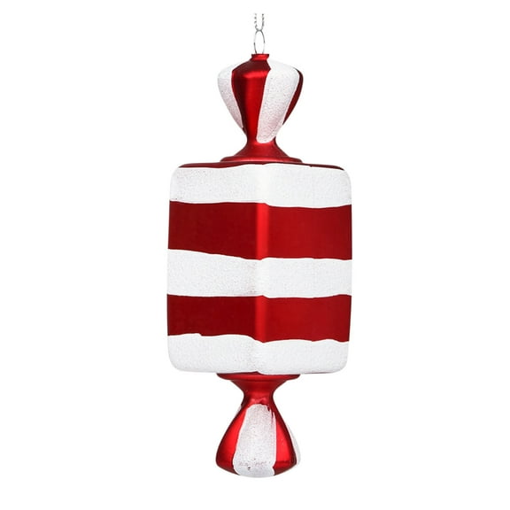 yulier Christmas Candy Ornaments, 5.9 inch Large Candy Cane Hanging Ornaments, Christmas Tree Decorations, Painted Plastic Candy Hanging Pendants for Xmas Party