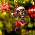 thumbnail image 1 of yulier Christmas Dog Ornaments, Cute Dog Pet Christmas Ornaments Christmas Tree Decoration Pet Memorial Gifts Christmas Tree Ornaments Hanging Pendant Xmas Gifts for Dog Lovers, 1 of 7