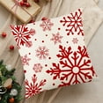thumbnail image 1 of yulier Christmas Pillow Covers Red Christmas Snowflake Throw Pillow Covers for Bedroom Sofa Holiday Winter Home Decor Christmas Decorations Indoor Outdoor, 18"x18", 1 of 6