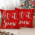 thumbnail image 1 of yulier Christmas Throw Pillow Cover Decorations Merry Christmas Snowflake Decorative Couch Cushion Case for Chair Sofa Bedroom Living Room Home Decor, 18x18 Inches, 1 of 6