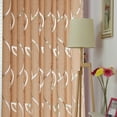 thumbnail image 1 of yulier Sheer Curtain Leaves Pattern Grommet Window Curtain Panel Semi Sheer Drapes for Bedroom Living Room Home Decor, 1 Panel, 79 x39 Inches, 1 of 1