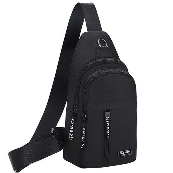 yulier Small Sling Bag for Men Teen, Outdoor Crossbody Sling Backpack Trendy Lightweight One Strap Chest Bag Daypack for Hiking Cycling Travel Sports