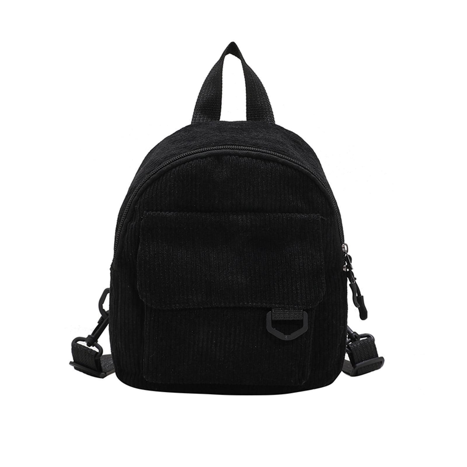 Corduroy Mini Backpack Purse, Lightweight Stylish Cute Small Bag, Adjustable RoamHome Corduroy Mini Backpack - Cute Small Backpack for  main image 2
