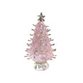 thumbnail image 1 of yulier Crystal Christmas Tree Figurine, Mini Artificial Glass Xmas Tree, Tabletop Christmas Tree Ornaments, Home Office Table Centerpieces, Xmas Gifts, 2.36" x 1.57", Pink, 1 of 7