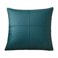thumbnail image 1 of yulier Decorative Throw Pillow Cover, Solid Color Cushion Case for Couch Sofa Bedroom Living Room Home Decor, Outdoor Patio Waterproof Cushion Cover, 18x18 Inch, Blue, 1 of 8