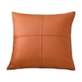 thumbnail image 1 of yulier Decorative Throw Pillow Cover, Solid Color Cushion Case for Couch Sofa Bedroom Living Room Home Decor, Outdoor Patio Waterproof Cushion Cover, 18x18 Inch, Orange, 1 of 8