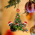 thumbnail image 1 of yulier Dog Christmas Tree Ornaments, Dog Lovers Tree Ornament, Flat Acrylic Dog Tree Hanging Pendant for Indoor Home Car, Christmas Tree Decoration, Pet Memorial Gifts for Christmas, 1 of 6