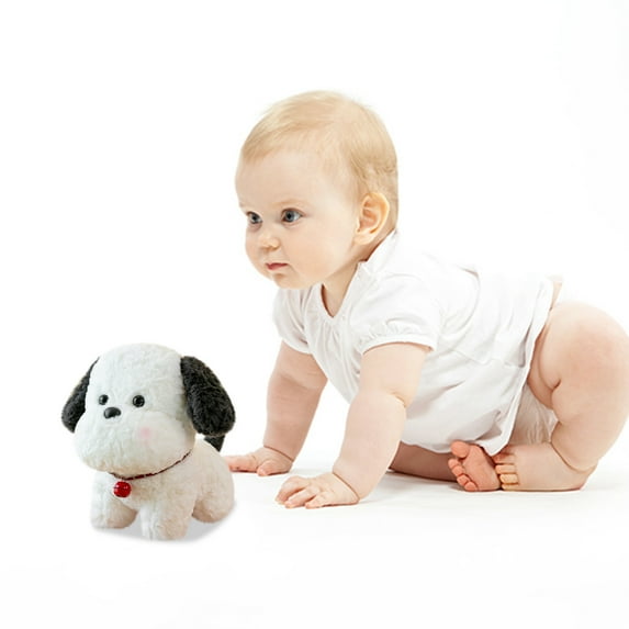yulier Dog Stuffed Animal 7.87 inches Cute Puppy Plush Toy Gifts for Kids Boys Girls Christmas Gifts , Black