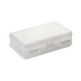thumbnail image 1 of yulier Double-Sided Plastic Organizer Box, 10 Grids Jewelry Box Necklaces Earrings Rings Storage Box, Double Compartment Storage Case Containers, White, 1 of 6