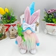 thumbnail image 1 of yulier Easter Bunny Gnomes Plush Decorations Spring Easter Gnome Bunny with Carrot Rabbit Figurines Faceless Gnome Stuffed Doll Home Table Ornaments Easter Gifts, 1 of 6