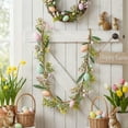 thumbnail image 1 of yulier Easter Eggs Vines, 47.24 Inch Easter Garland with Easter Eggs and Flowers, Easter Spring Artificial Garland, Easter Decorations for Home Mantel Wall Table Decor, 1 of 6