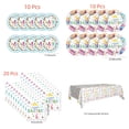 thumbnail image 1 of yulier Easter Party Tableware Set, 41 Pcs Easter Party Decorations Supplies, Easter Bunny Egg Disposable Paper Plates Napkins Tablecloth for Spring Holiday Party Table Decor, 1 of 7