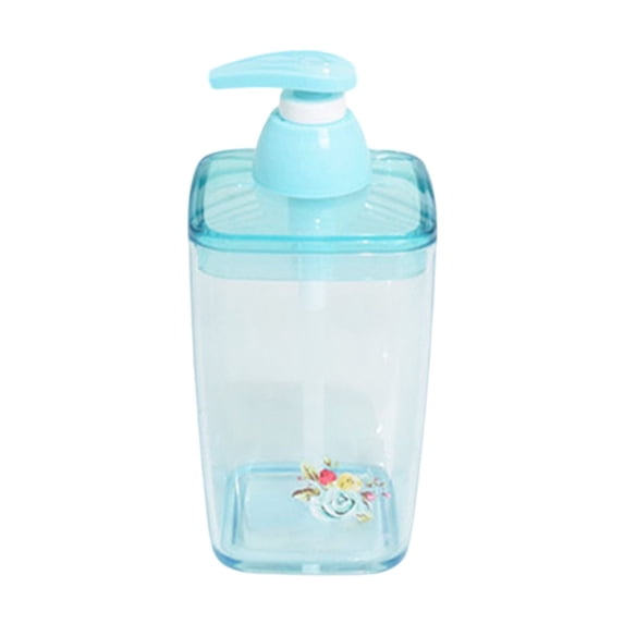 yulier Foaming Soap Dispenser Pump Bottle, Empty Refillable Clear Plastic Container for Liquid Soap Lotion, Kitchen Bathroom Countertop Soap Dispenser, Blue