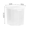 thumbnail image 1 of yulier Food Storage Containers with Lids, Clear Plastic Food Fresh-Keeping Box Airtight Leak Proof Fruits Butter Cheese Spice Storage Box Kitchen Organizers and Storage, 1 of 2