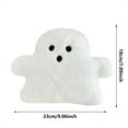 thumbnail image 1 of yulier Ghost Pillow, Halloween Decorative Spooky Pillows Cute Ghost Shaped Stuffed Throw Pillows Ghost Plush Pillow Cushion for Sofa Couch Bed, Halloween Decorations Gifts, 9"x7", 1 of 6