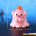 thumbnail image 1 of yulier Halloween Mini Ghost Figurine Cute Animal Ghost Resin Garden Statue Pig Ghost Ornament Halloween Tabletop Decor Halloween Party Favors, 1 of 3