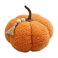 thumbnail image 1 of yulier Halloween Pumpkin Plush Toy Fall Thanksgiving Decorations Stuffed Pumpkin 3D Pumpkin Shaped Ornament Table Centerpiece, 8.27"x8.27"x7.48", 1 of 6