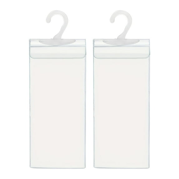 yulier Handicap Parking Placard Holder, Transparent PVC Disabled Permit Protective Cover with Large Hanger, Waterproof Disability Sign Car Hanging Bag, Set of 2