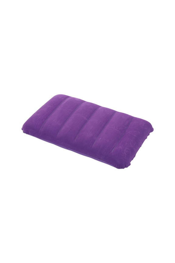 Inflatable Pillow Camping Pillow Travel Pillow, Ultralight Inflatable Pillow for Neck Lumbar Support, Office Napping Pillow, 18.5" x 11.8", Purple