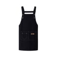 thumbnail image 1 of yulier Kitchen Apron, Waterproof Oil-Resistant Cotton Canvas Cooking Apron for Women Men, Chef Apron with Pockets, Adjustable Ties Bib Apron for Baking Cleaning, 1 of 6