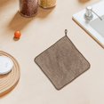 thumbnail image 1 of yulier Kitchen Dish Cloths, Non-Stick Oil and Lint Free Dish Rags, Super Soft Absorbent Cotton Dish Towels, Striped Dishcloths Cleaning Cloths, 11.8"x11.8", Coffee, 1 of 6