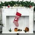 thumbnail image 1 of yulier Knitted Christmas Stocking Personalized Christmas Tree Dog Paw Snowflake Print Embroidered Christmas Stockings Fireplace Hanging Xmas Stockings, 1 of 5
