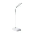 thumbnail image 1 of yulier LED Desk Lamp, Flexible Gooseneck Table Lamp Reading Lamp for Bedside Home Office Dorm, Foldable Desk Lamp with USB Charging Port, Battery Operated, White, 1 of 8