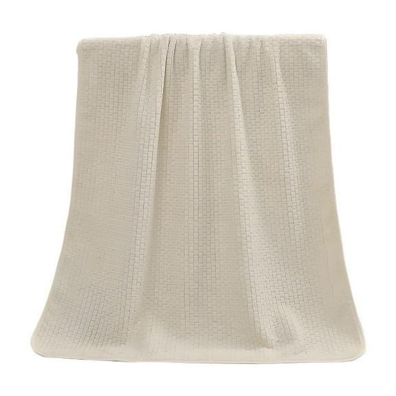 yulier Large Bath Towel for Bathroom, Solid Color Bath Towel, Super Soft Highly Absorbent Quick Dry Shower Towel, 27.5x55 Inches, Beige