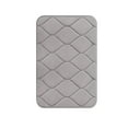 thumbnail image 1 of yulier Memory Foam Bath Mat Rug 24"x16", Ultra Soft Non Slip Absorbent Bathroom Rug, Machine Washable Bath Rug Carpet for Bathroom Floor, Tub and Shower, Gray, 1 of 5