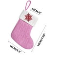 thumbnail image 1 of yulier Mini Christmas Stockings Dog Paw Snowflake Embroidered Christmas Stockings Knitted Wool Christmas Stockings Decorations Candy Gift Bags Xmas Fireplace Hanging Stockings, 1 of 7