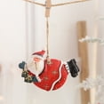 thumbnail image 1 of yulier Resin Santa Claus Christmas Ornaments for Christmas Tree Hanging Decorations, Cute Santa Claus Figurine Pendant Party Christmas Gifts for Kids, 1 of 1