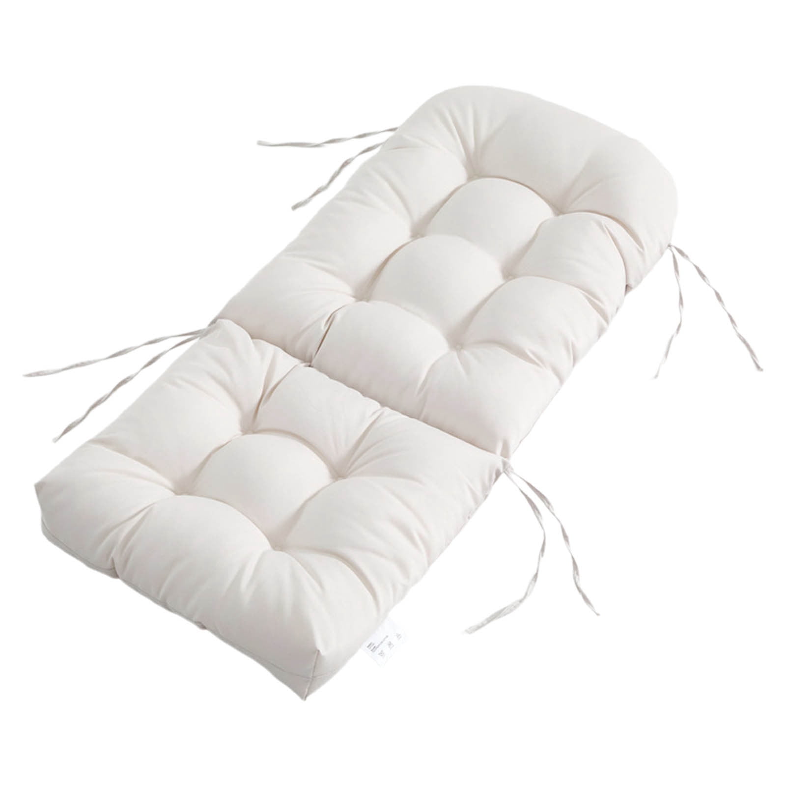 yulier Rocking Chair Cushion, Outdoor High Back Chair Cushion with Ties, Indoor Seat/Back Chair Cushion, Thickened Tufted Chair Pad Replacement Cushion, Patio Furniture Cushion, 19.69" x 43.3"