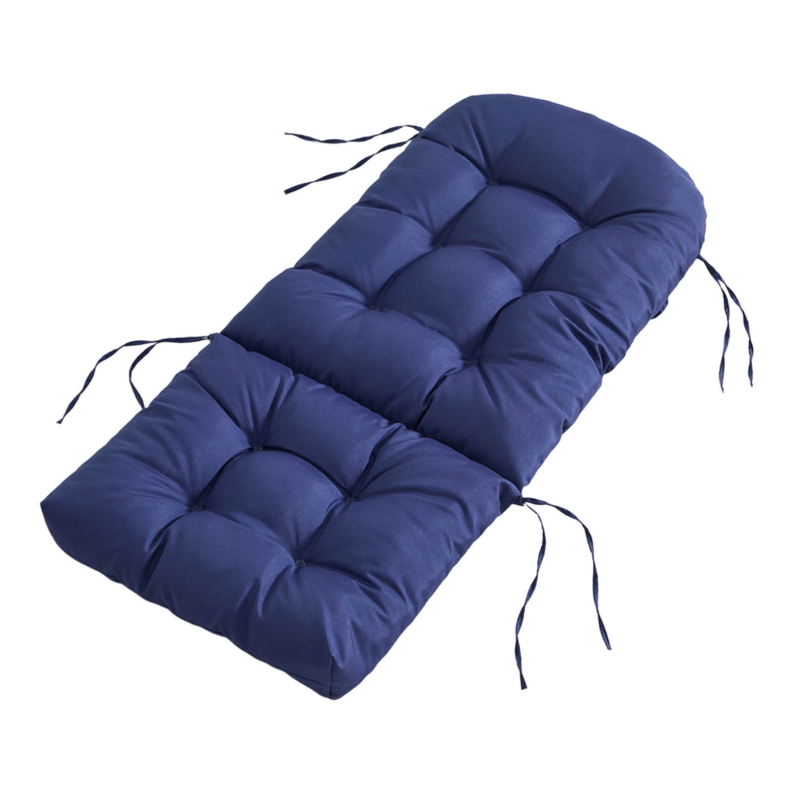 yulier Rocking Chair Cushion, Outdoor High Back Chair Cushion with Ties, Indoor Seat/Back Chair Cushion, Thickened Tufted Chair Pad Replacement Cushion, Patio Furniture Cushion, 19.69" x 43.3"