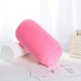 thumbnail image 1 of yulier Roll Pillow Tube Microbead Bolster Cylinder Pillow Comfortable Tube Pillow Cushion, Head Neck Back Legs Support Sleeping Throw Pillows for Travel Home Sofa Bed, 12" x 6", Pink, 1 of 3