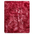 thumbnail image 1 of yulier Small Throw Rug , 16x24 inch Ultra Soft Rectangular Area Rug for Bedroom Living Room, Shaggy Fluffy Carpet Non Slip Indoor Rug for Nursery Home Decor, Wine, 1 of 7