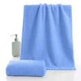 thumbnail image 1 of yulier Solid Hand Towel Face Towel Ultra Soft Coral Velvet Towel Highly Absorbent Quick Dry Towel for Bathroom Restroom Shower Kitchen, 12" x 24", 1 of 4