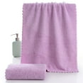 thumbnail image 1 of yulier Solid Hand Towel Face Towel Ultra Soft Coral Velvet Towel Highly Absorbent Quick Dry Towel for Bathroom Restroom Shower Kitchen, 12" x 24", 1 of 4