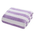 thumbnail image 1 of yulier Striped Hand Towel for Bathroom, Ultra Soft Face Towel Microfiber Coral Velvet Highly Absorbent Quick Dry Towels for Hotel Shower, 13 x 29 inches Purple, 1 of 5
