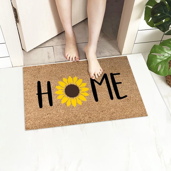yulier Summer Doormat , Entryway Rug for Summer Home Decor, Indoor Outdoor Entrance Welcome Door Mat, Non Slip Low Profile Floor Mat, 16"x24"